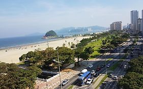 Santos 2 dorm apt Frente Mar - Ar Condicionado na Suíte - Garagem Privativa -Internet - TV a Cabo